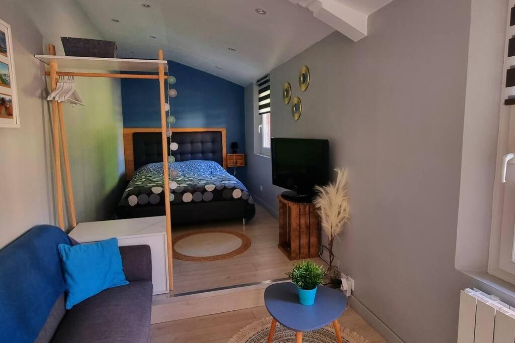 Studio Independant Avec Terrasse Vue Jardin Beauchamps  Kültér fotó