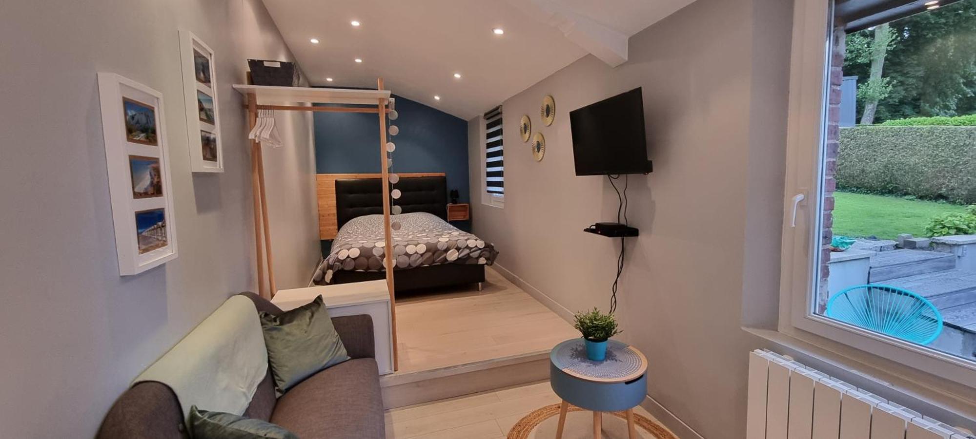 Studio Independant Avec Terrasse Vue Jardin Beauchamps  Szoba fotó